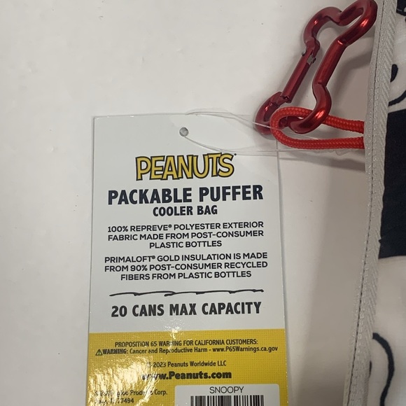 Peanuts Snoopy x Igloo Insulated Packable Tote Bag New - Picture 6 of 8